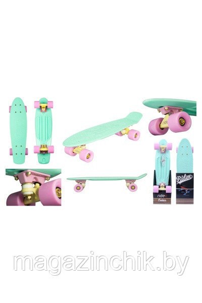 Пенниборд (Penny Board) RIDEX Minty, ABEC-7, мятный - фото 1 - id-p62034176