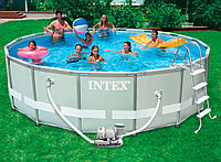 Каркасный бассейн Intex Ultra Frame 28310NP 427х107 см + фильтр-насос, лестница, подстилка, покрывало