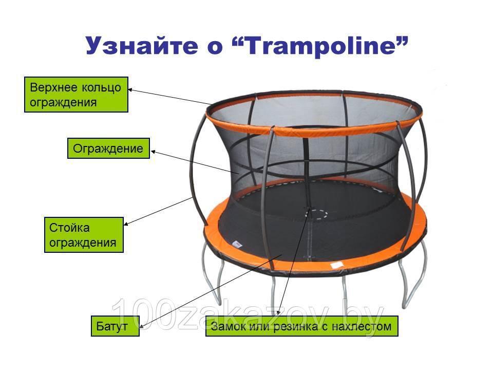 Батут с внутренней сеткой JP10 Trampoline (10Ft/305см) - фото 6 - id-p62037765