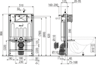 Alcaplast AM101/850 Sadromodul Скрытая система инсталляции для сухой установки, фото 2