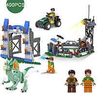 Конструктор Мир Юрского Периода 8002 Побег Ящера, 400 дет., аналог Лего Lego Jurassic world