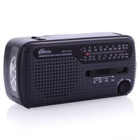 Карманный радиоприёмник Ritmix RPR-7040 (FM/AM/SW, динамо-машина, аккумулятор, солнечная батарея, сеть 220В)