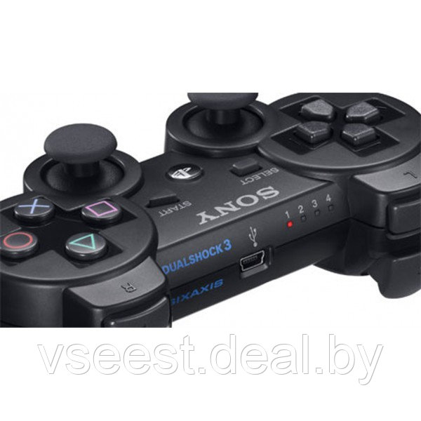 Джойстик SONY Dualshock PS 3 Controller Wireless (Shu) - фото 2 - id-p62101835