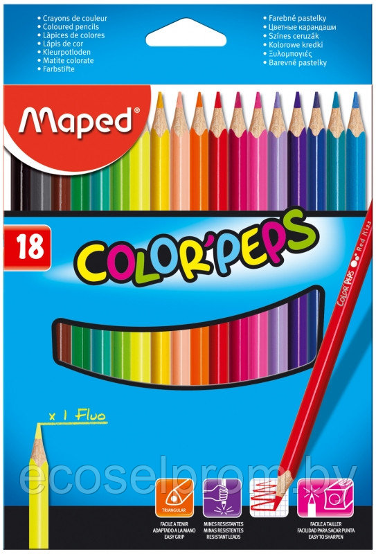Цветные карандаши Maped "Color Peps" 18 - фото 1 - id-p62239078