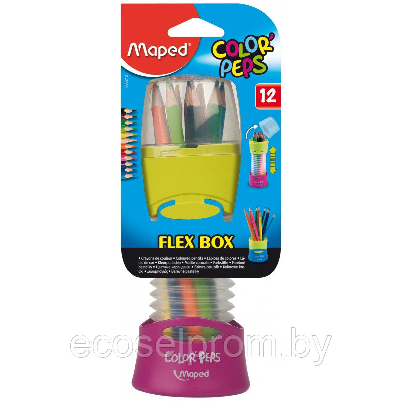 Набор цветных карандашей Maped "Flexbox" - фото 2 - id-p62239529
