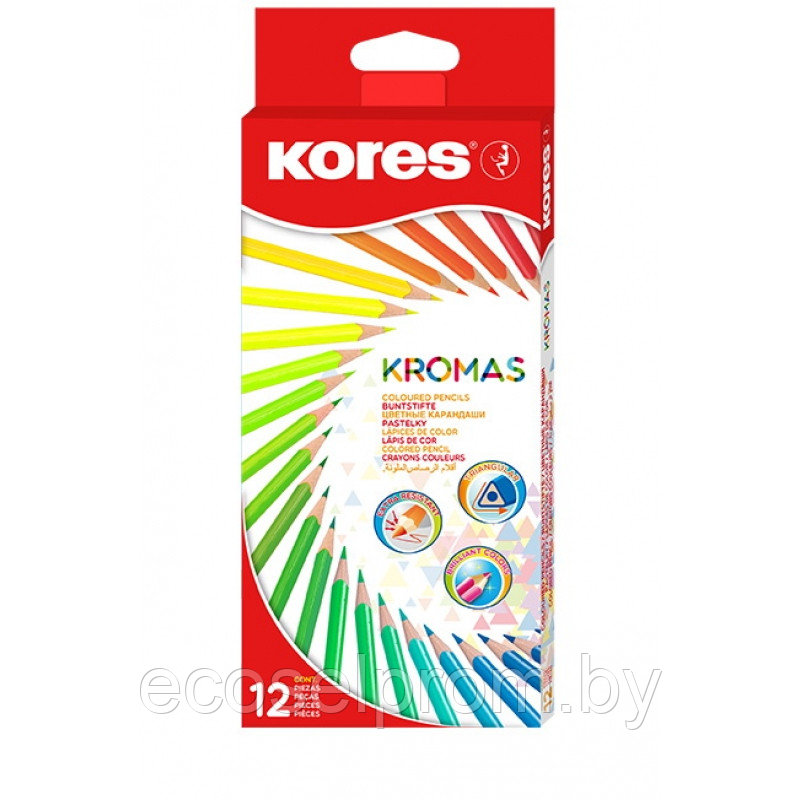 Цветные карандаши Kores Kromas / 12, фото 1