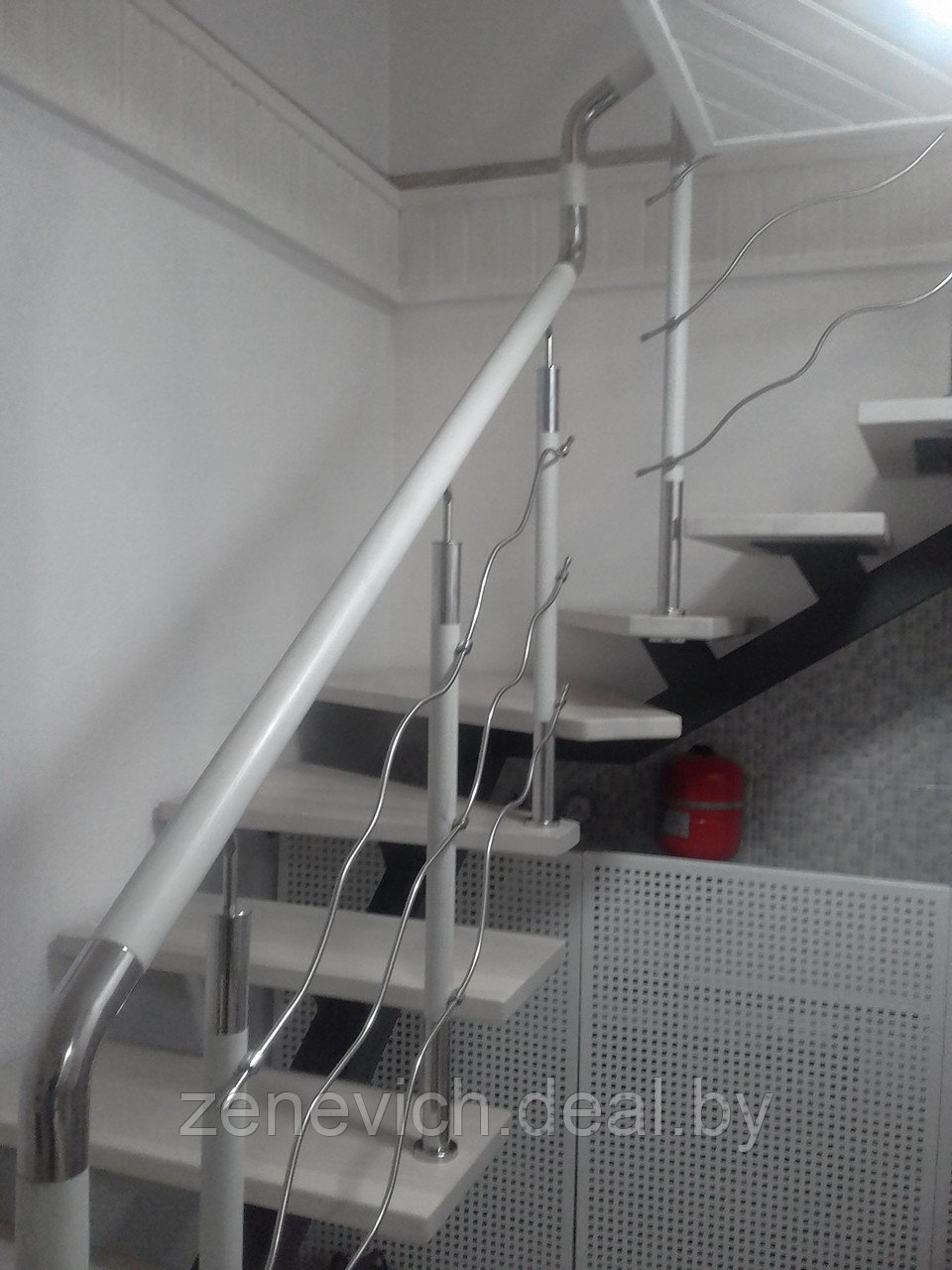 Внутридомовая лестница из стальной трубы ВЛО-3 - фото 3 - id-p62249841