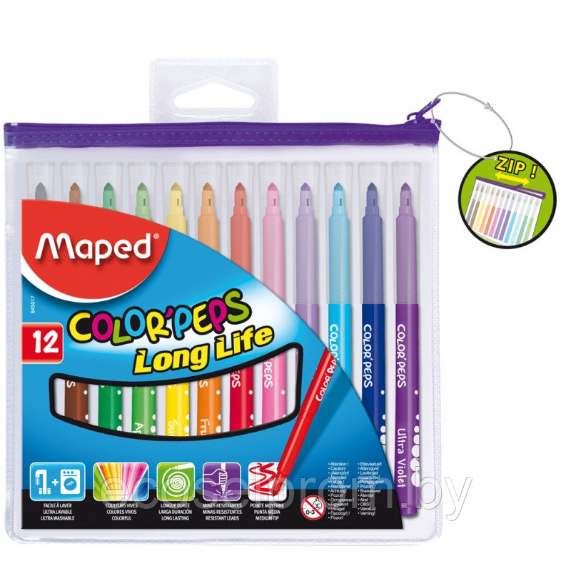 Набор фломастеров Maped "Color Peps" / 12