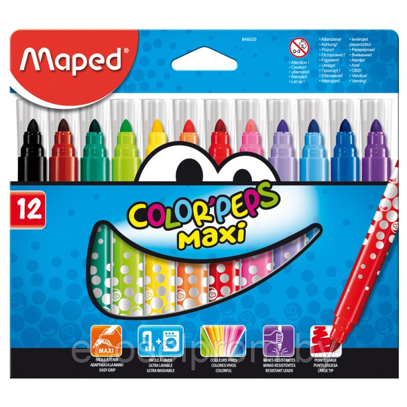 Фломастеры Maped "Color Peps MAXI"