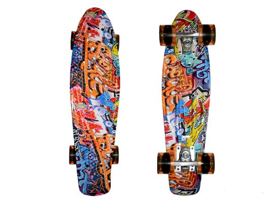 Пенни борд (Penny Board) Граффити с диодами LK-8307 - фото 3 - id-p62257310