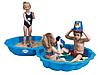 Детская песочница - бассейн с крышкой  3Toysm , цвет синий, фото 5