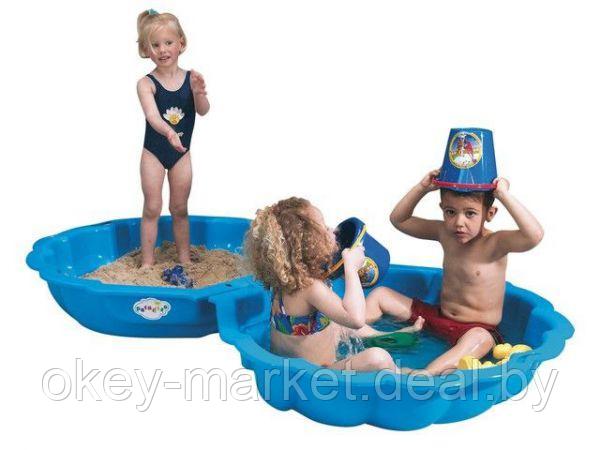 Детская песочница - бассейн с крышкой 3Toysm , цвет синий - фото 9 - id-p62266194