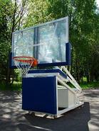 Стойка баскетбольная мобильная складная с гидравлическим механизмом вынос 1,6 м., фото 2