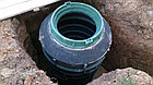 Колодец полимерпесчаный 1,8м (8 колец стенка 30мм) с конусным переходником и дном (без люка), фото 3