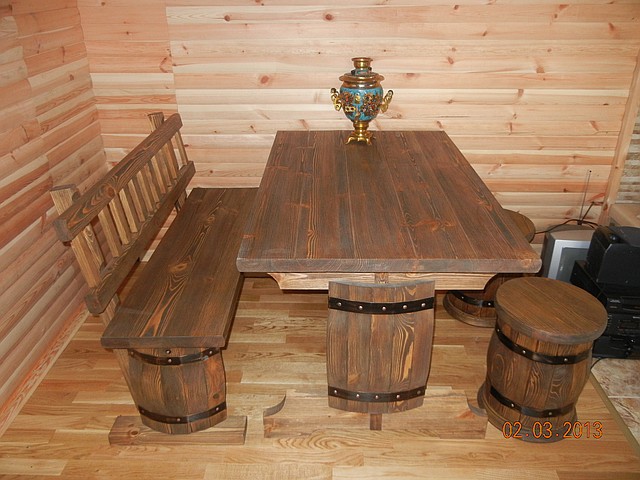 Комплект мебели "Бочонок" - фото 1 - id-p2561924