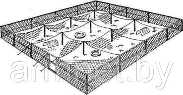 Сети безузловые вольерные ячейка 100 х 100мм - фото 2 - id-p2562030