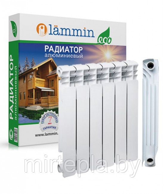 Радиатор алюминиевый Lammin Premium AL-350/80 - фото 1 - id-p62294048