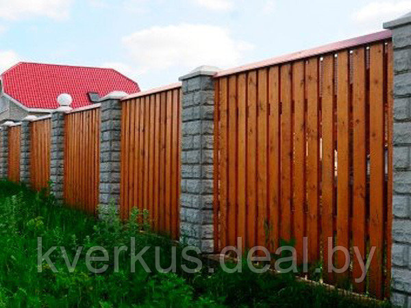 Забор деревянный Z-04 - фото 1 - id-p62298288