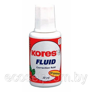 Корректирующая жидкость Kores "Fluid" 20 мл - фото 1 - id-p62298776