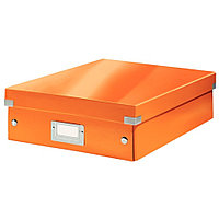Бокс архивный Сlick and Store 370х280х100мм оранжевый