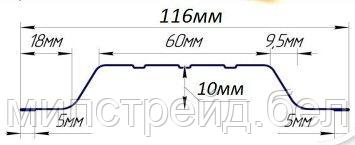 Евроштакетник Классик с двухсторонним полимерным покрытием - фото 2 - id-p62343839