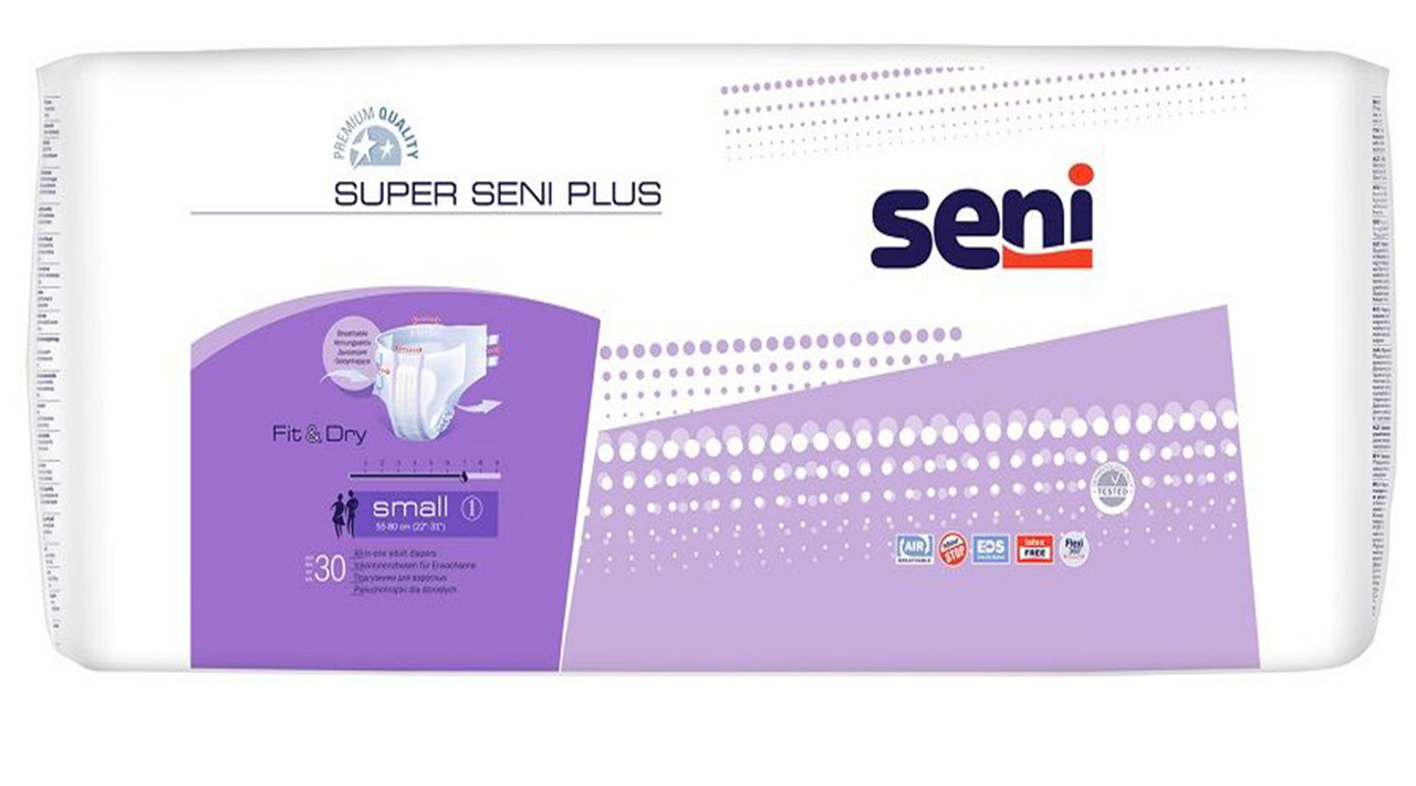 Подгузники для взрослых Super Seni Plus, размер 1 (Small), 30 шт. - фото 1 - id-p62405676