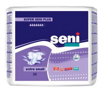 Подгузники для взрослых Super Seni Plus, размер 0 (Extra Small), 10 шт.