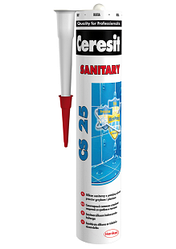 Силиконовый санитарный герметик цветной №46 карамель Ceresit CS 25.