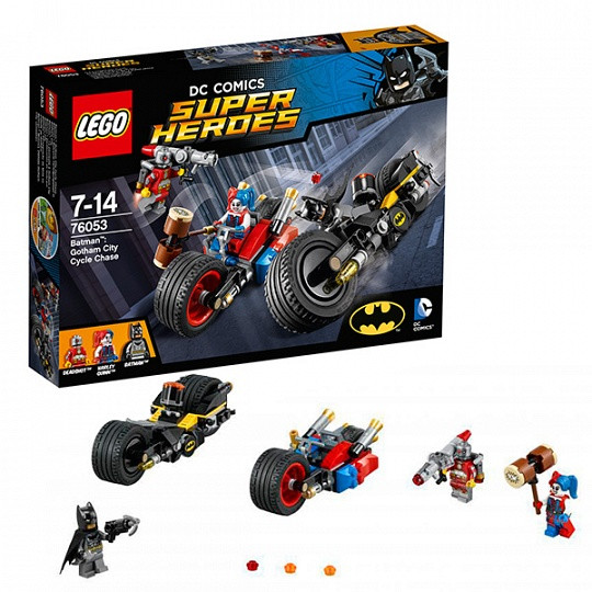 Конструктор Лего 76053 Бэтман Погоня на мотоциклах по Готэм-сити Lego Super Heroes, фото 1