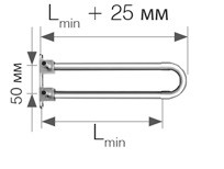 Отвод латунный латунный Push спаренный с трубкой Cu Ø15 с кронштейном 18×2,5 Lmin = 200 мм - фото 1 - id-p62462512
