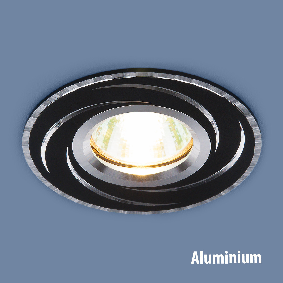 Алюминиевый точечный светильник 2002 MR16 BK/SL черный/серебро - фото 1 - id-p62472610