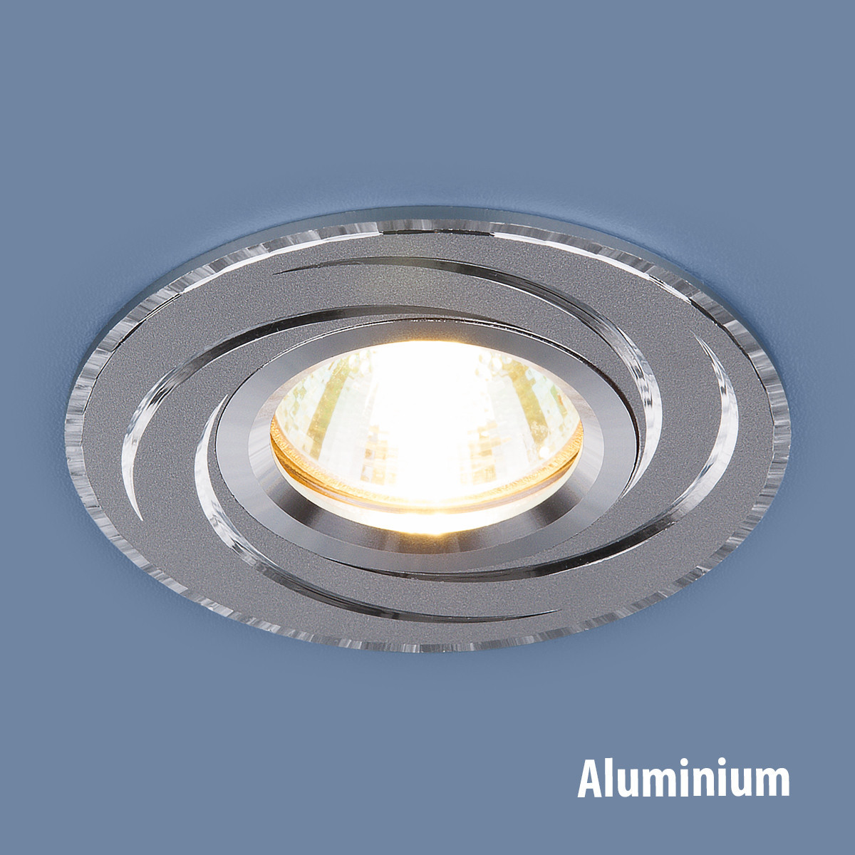 Алюминиевый точечный светильник 2002 MR16 HL/SL графит/cеребро - фото 1 - id-p62472611