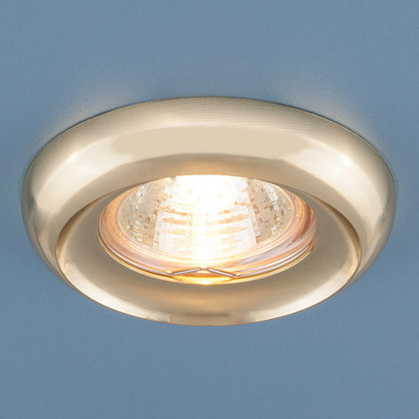 Алюминиевый точечный светильник 6065 MR16 GD золото, фото 2