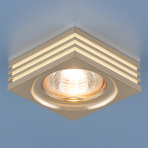Алюминиевый точечный светильник 6064 MR16 GD золото, фото 2