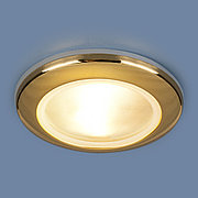Точечный пылевлагозащищенный светильник 1080 MR16 GD золото