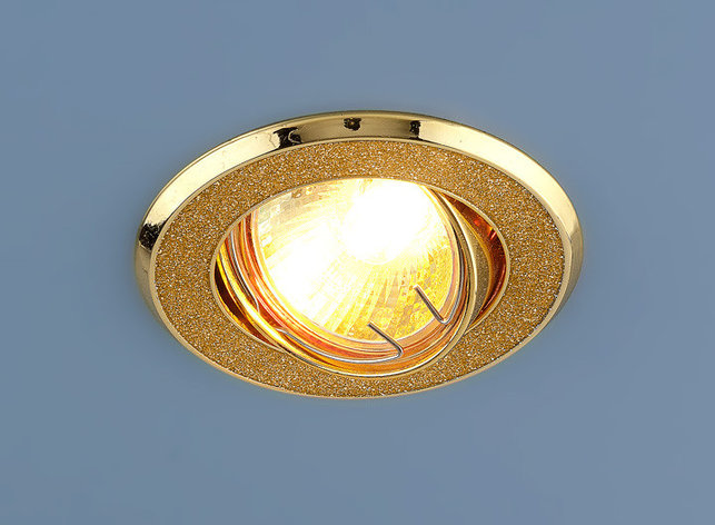 Точечный светильник 611  MR16  GD золотой блеск/золото, фото 2