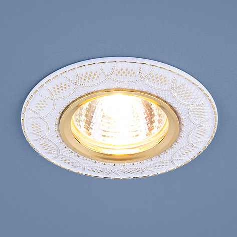 Точечный светильник 7010 MR16 WH/GD белый/золото, фото 2