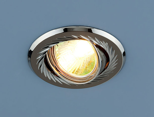Точечный светильник 704  CX  MR16 GU/SL черный/серебро, фото 2