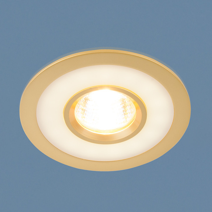 Точечный светильник со светодиодной подсветкой 1052 MR16 GD золото