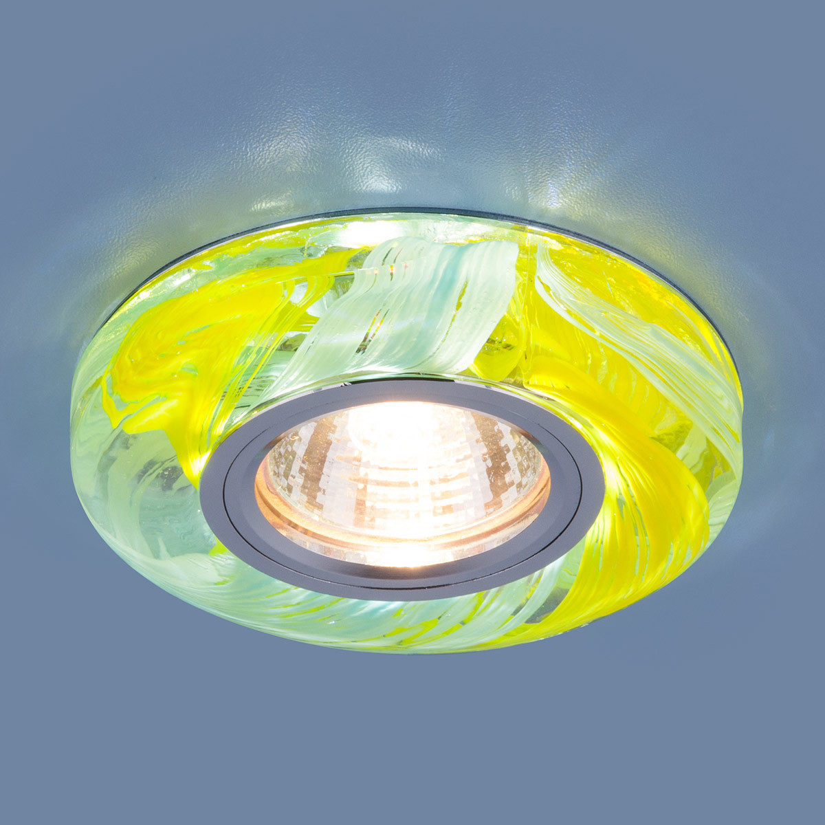 Точечный светильник со светодиодной подсветкой 2191 MR16 YL/BL желтый/голубой