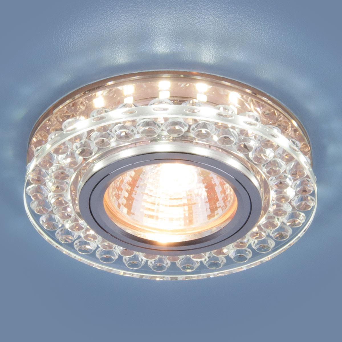 Точечный светильник со светодиодной подсветкой 8381 MR16 CL/GC прозрачный/тонированный
