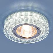 Точечный светильник со светодиодной подсветкой 8381 MR16 CL/SL прозрачный/серебро