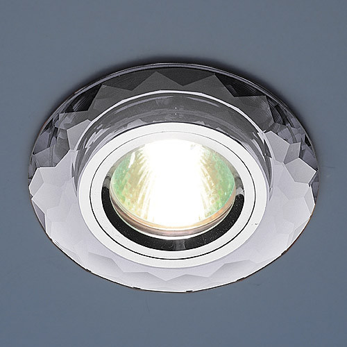Светильник точечный со стеклом 8150 MR16 SL зеркальный/серебро