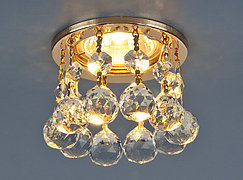 Точечный светильник с хрусталем 2051 MR16 GD/CL золото/прозрачный