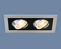 Точечный светильник с поворотным механизмом 1031/2 MR16 SL/BK серебро/черный