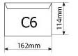 Конверт формата С6