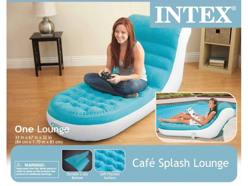 Кресло-шезлонг надувное INTEX Splash Lounge 84х170 см - фото 7 - id-p62485375