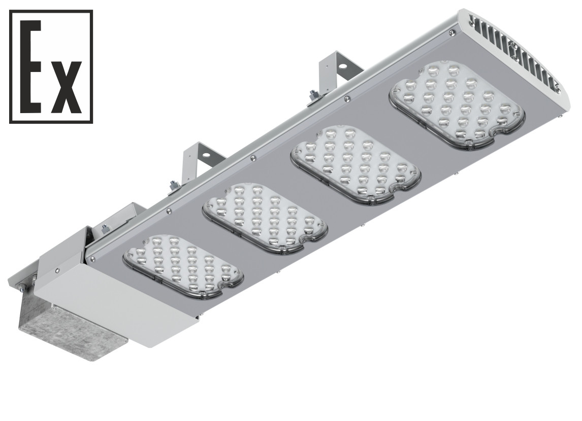 Взрывозащищенный светодиодный светильник LSE-150-15000-XXX 1ExebmbIIBT4 / ExtbIIICT155°С IP66, 150Вт, 16500Лм К (30°)