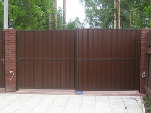 Ворота (каркас) 3,5*1,5 м под зашивку профнастилом, металлическим или деревянным штакетником, фото 2