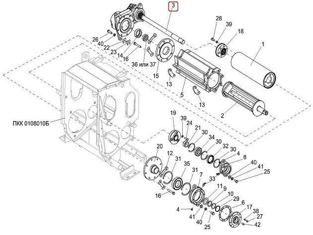 Редуктор нижних вальцев ПКК 0117000А, фото 2